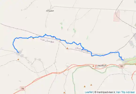 ترک جی پی اس مطالعه و تحقیق درباره ی طولانی ترین خط الراس استان یزد حدود 40 کیلومتر