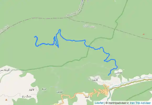 ترک جی پی اس Memshī - آبشار لاکتاش - Rūdbār Sarā