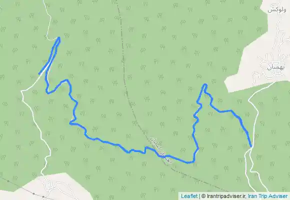 ترک جی پی اس Bahmanān forest