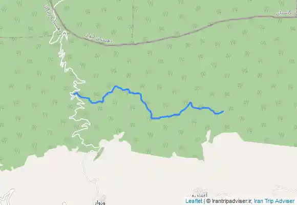ترک جی پی اس مسیر جاده جنگلی وزوار