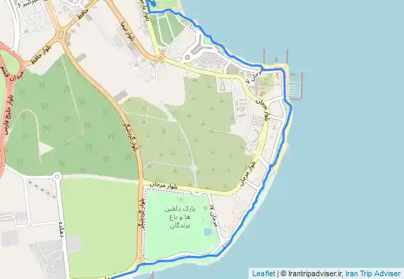 ترک جی پی اس ساحل سیمرغ and ساحل پارک مرجان from Halah