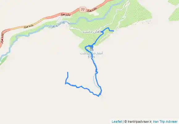 ترک جی پی اس قله نمازیار - از روستای شاهاندشت