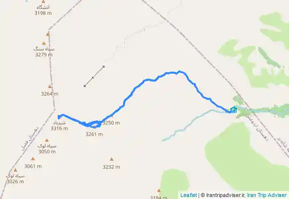 ترک جی پی اس قله شیرباد در هوای کاملأ کولاکی