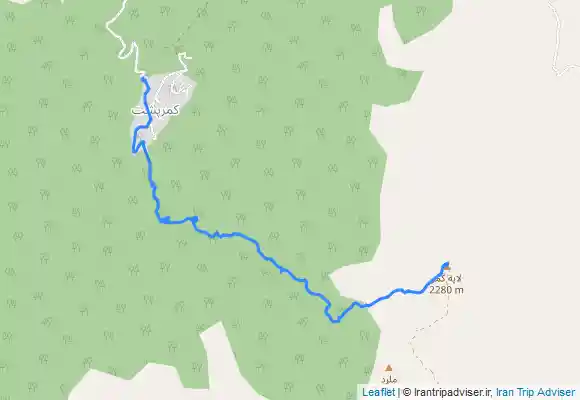 ترک جی پی اس قله امام زاده عباسعلی Abbasali kamarposht