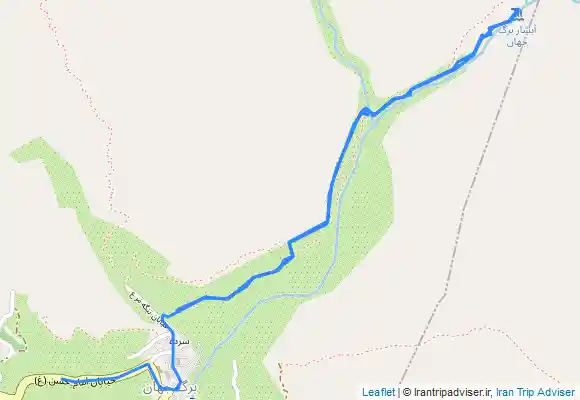 ترک جی پی اس آبشار برگ جهان