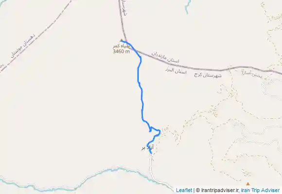 ترک جی پی اس قله سیاه کمر