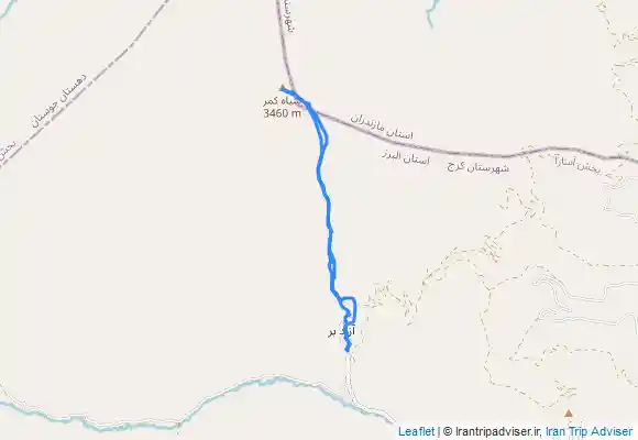 ترک جی پی اس قله سیاه کمر