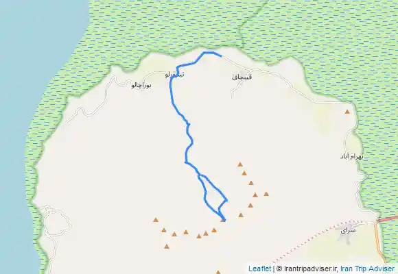 ترک جی پی اس قله تیمورلو از روستای تیمورلو