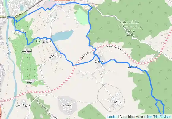 ترک جی پی اس رکاب مسیر کبلاقا از بند افروز از مسیر افرود