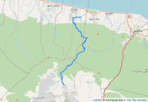 ترک جی پی اس کردیچال به کلارآباد