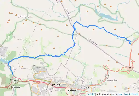 ترک جی پی اس پلور - دشت لار - دشت گل زرد - سد لتیان