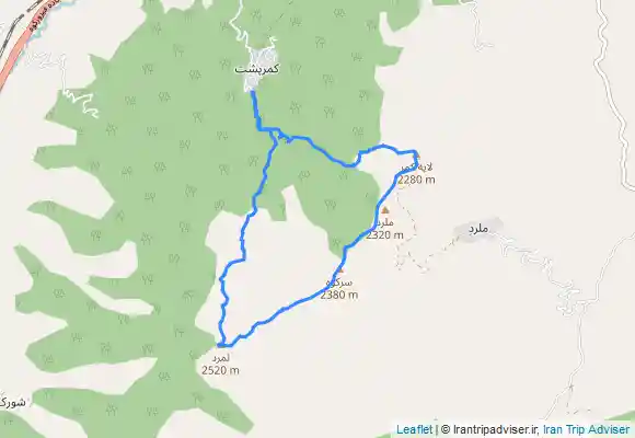 ترک جی پی اس قلل لِمِرد ،سرکوه ،عباسعلی (لاپه کمر)