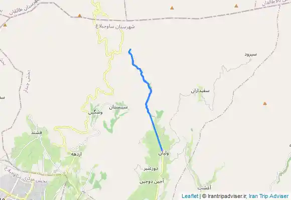 ترک جی پی اس آبشار روستای ولیان