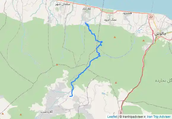 ترک جی پی اس Kordichal to kelarabad