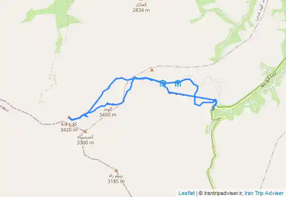 ترک جی پی اس Kalaghlan and Alvand (Hamedan)