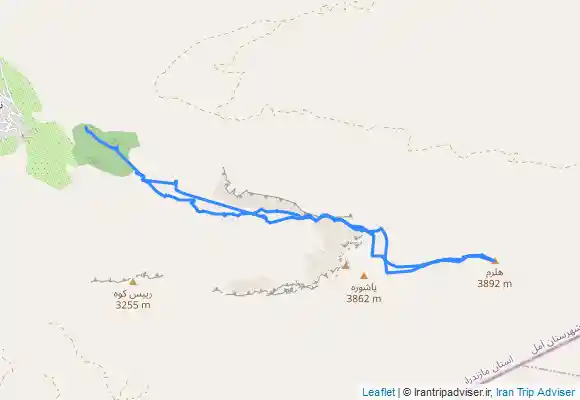 ترک جی پی اس قله پاشوره از نوا