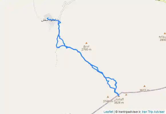 ترک جی پی اس قله گاوکشان (شاه کوه) - استان گلستان