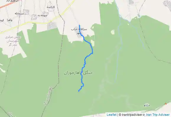 ترک جی پی اس آبشار لاملیج روستای سرکلاته خرابشهر شهرستان کردکوی