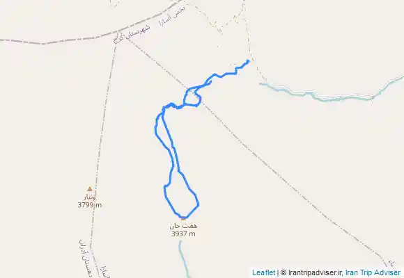 ترک جی پی اس قله هفت خوان البرز