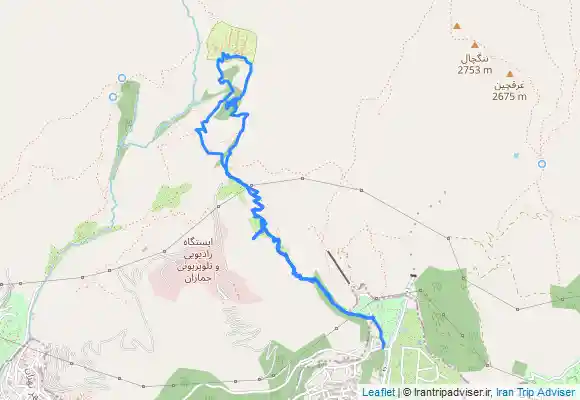 ترک جی پی اس صعود به تپه نور الشهدا کلکچال