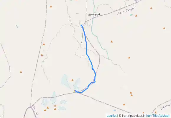 ترک جی پی اس مسیر کوهنوردی قله سبلان از شابیل تا پناهگاه و پناهگاه تا قله