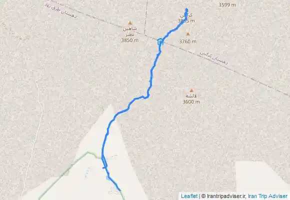 ترک جی پی اس قله کرکس