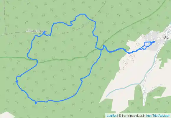 ترک جی پی اس لوپ نخود چشمه روستای زیارت، سردانسر، قلبیلاق، اسپی دره، علدیگا، گاندی سرا، پهلوان قلعه، سوته کمر، پیرزن، سردانسر