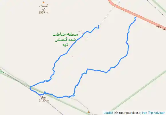 ترک جی پی اس قله گلستان‌کوه خوانسار
