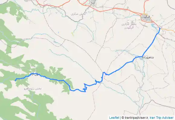 ترک جی پی اس آبشار برنجه