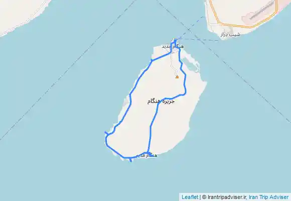 ترک جی پی اس Around Hengam رکابزنی دور جزیره هنگام