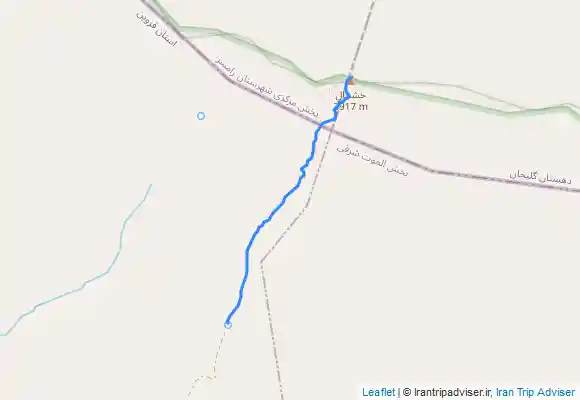 ترک جی پی اس مسیر برگشت از قله خشچال