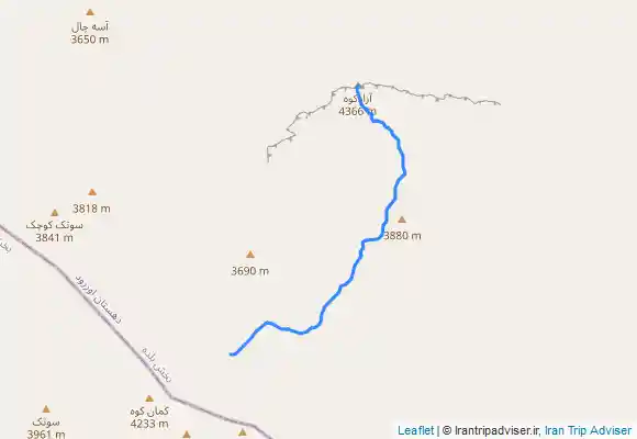 ترک جی پی اس دشت کمان تا آزادکوه