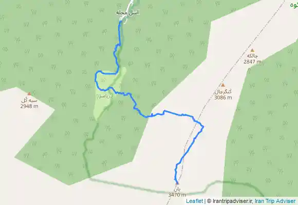 ترک جی پی اس قله یان