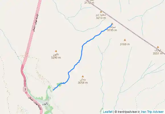 ترک جی پی اس قله سرلت Sarlat peak