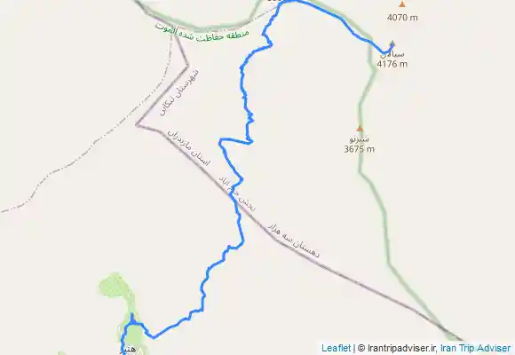 ترک جی پی اس قله سیالان