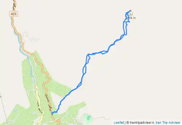 ترک جی پی اس قله آبک از روستای میگون