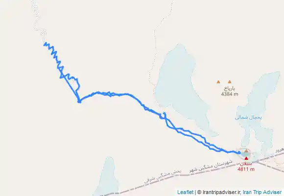 ترک جی پی اس قله سبلان - جبهه غربی