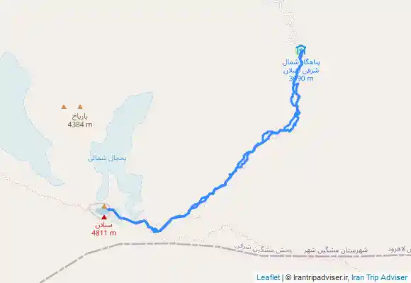 ترک جی پی اس صعود به قله سبلان از شابیل