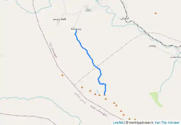 ترک جی پی اس صعود به قله سنبران از روستای بیدستانه