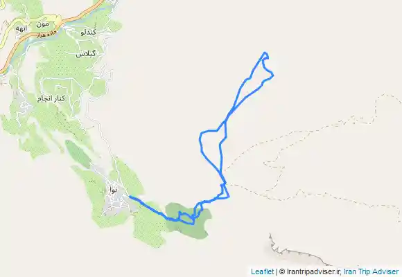 ترک جی پی اس قله سنی از روستای نوا
