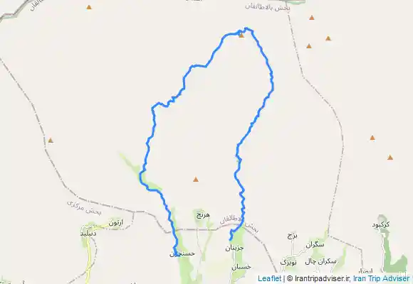 ترک جی پی اس قله تنورکان از روستای جزینان برگشت از حسنجون