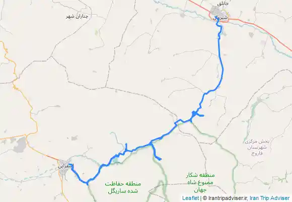 ترک جی پی اس سفرنامه سوم خراسان شمالی ( مسیر اسطرخی به بیدواز از شیروان)