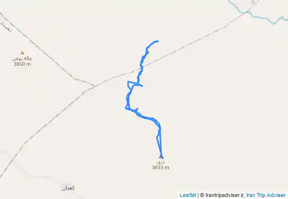 ترک جی پی اس قله دری از مسیر تنگه دودکشان