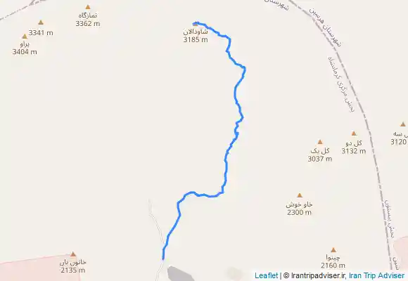 ترک جی پی اس قله شاودالان