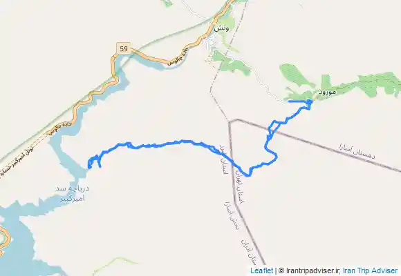 ترک جی پی اس پیمایش انفرادی دره رزکان از طریق روستای مورود و خط الراس منار