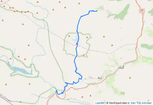 ترک جی پی اس Damavand peak - north to south - دماوند - از جبهه شمالي به جنوبي – 5671 متر