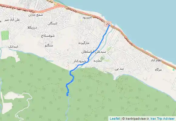 ترک جی پی اس دره خیرود کنار - برگشت تا خروجی اتوبان