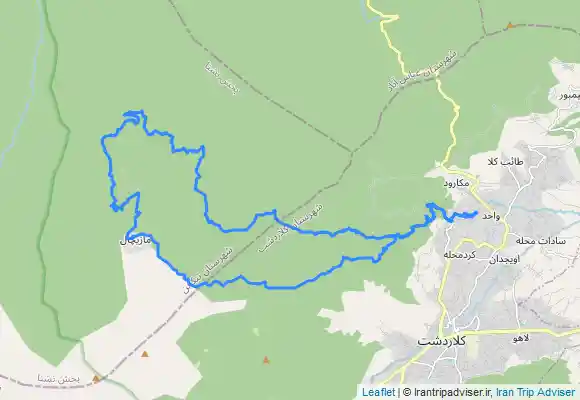 ترک جی پی اس مسیر لوپ کلاردشت به مازیچال