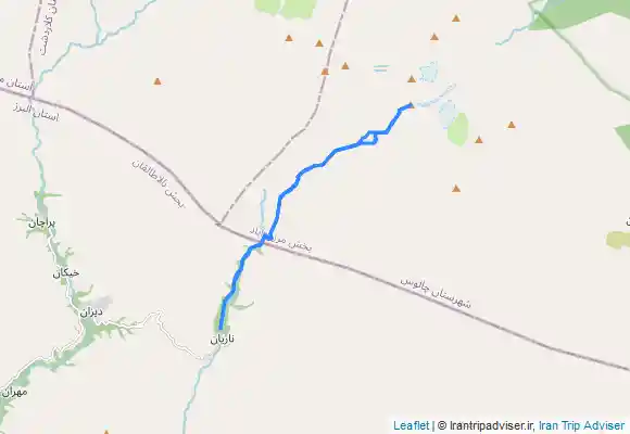 ترک جی پی اس قله زرین کوه منطقه تخت سلیمان