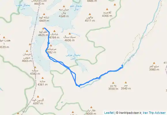 ترک جی پی اس علم کوه از هسار چال